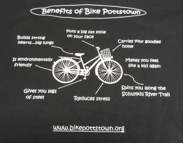 Detail of Bike Pottstown graphic